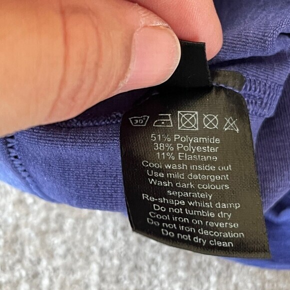 Alphalete Seamless Athletic Bike Shorts Women's Small Purple Mid-Rise Stretch - Picture 9 of 10